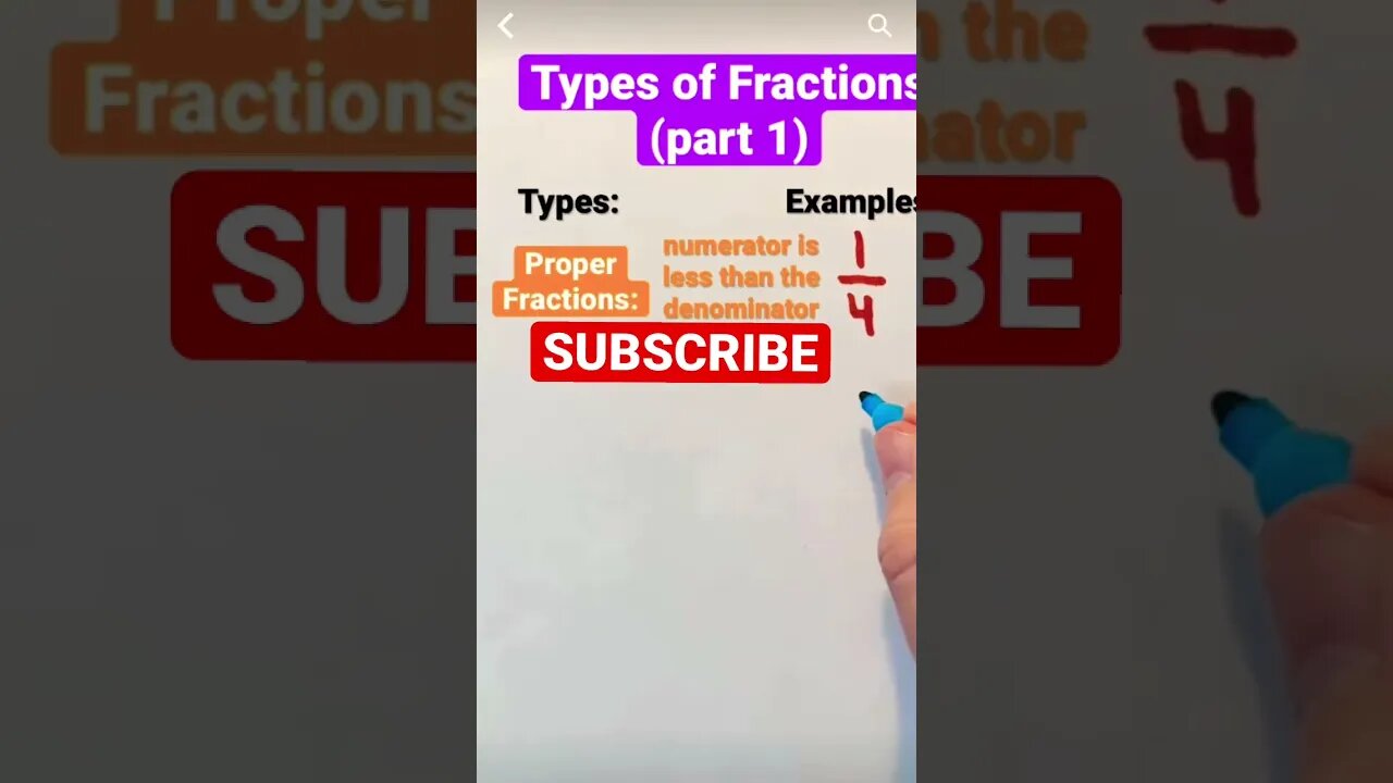 Types of fractions