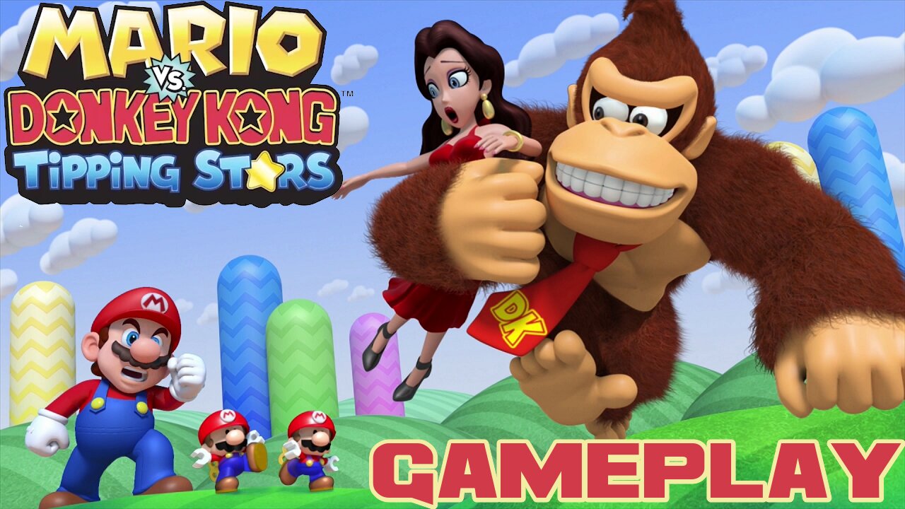 Mario vs. Donkey Kong: Tipping Stars - Nintendo Wii U Gameplay 😎Benjamillion