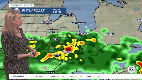 Metro Detroit Weather Forecast: More rain today, some could be heavy