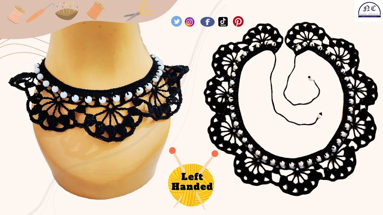 Transform Your Style: Left-Handed Crochet Collar and Necklace Tutorial