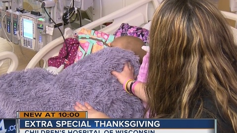 Local family thankful, even though they're spending Thanksgiving at the hospital