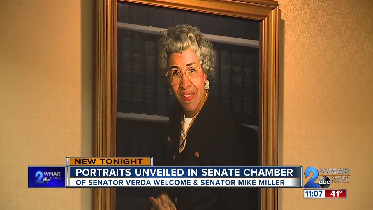 Portraits unveiled in Senate Chamber on Monday