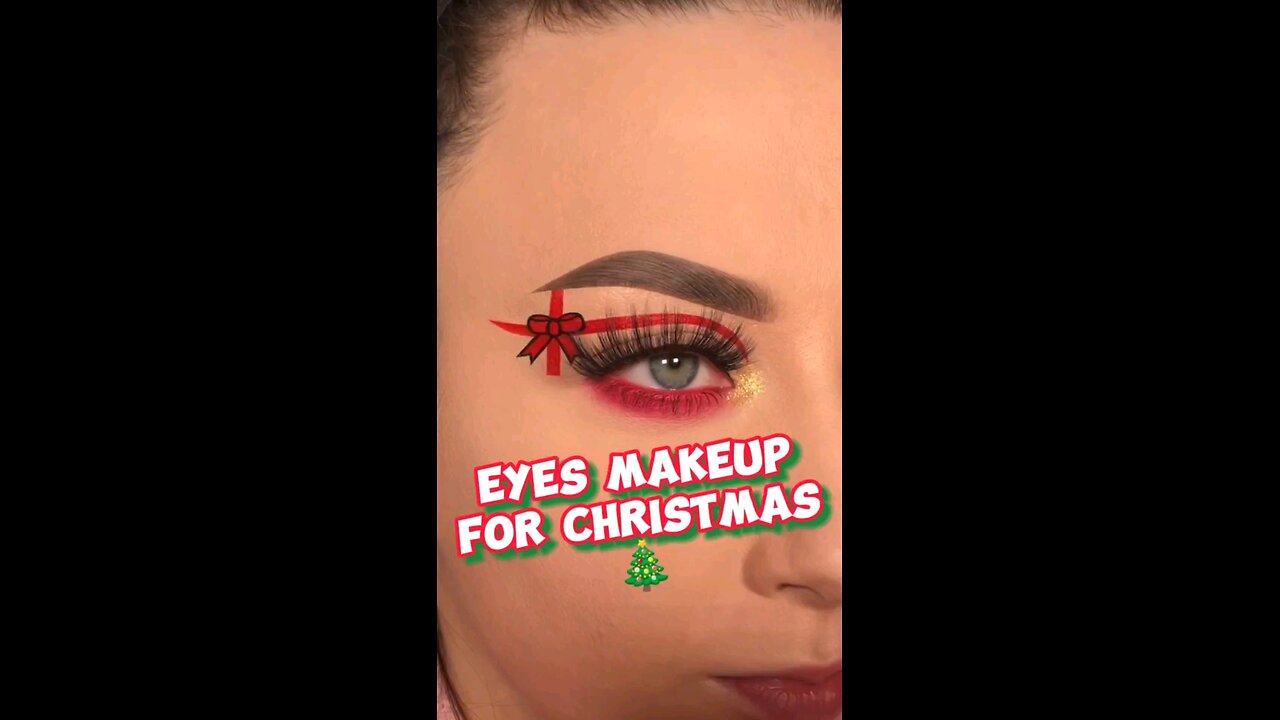 Eyes Makeup for Christmas