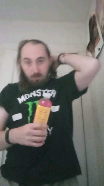 drinking another skittle flavor of flavored sparkling water