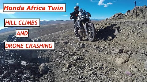 HONDA AFRICA TWIN, HILL CLIMBS AND DRONE CRASHES VERTUE FLATS