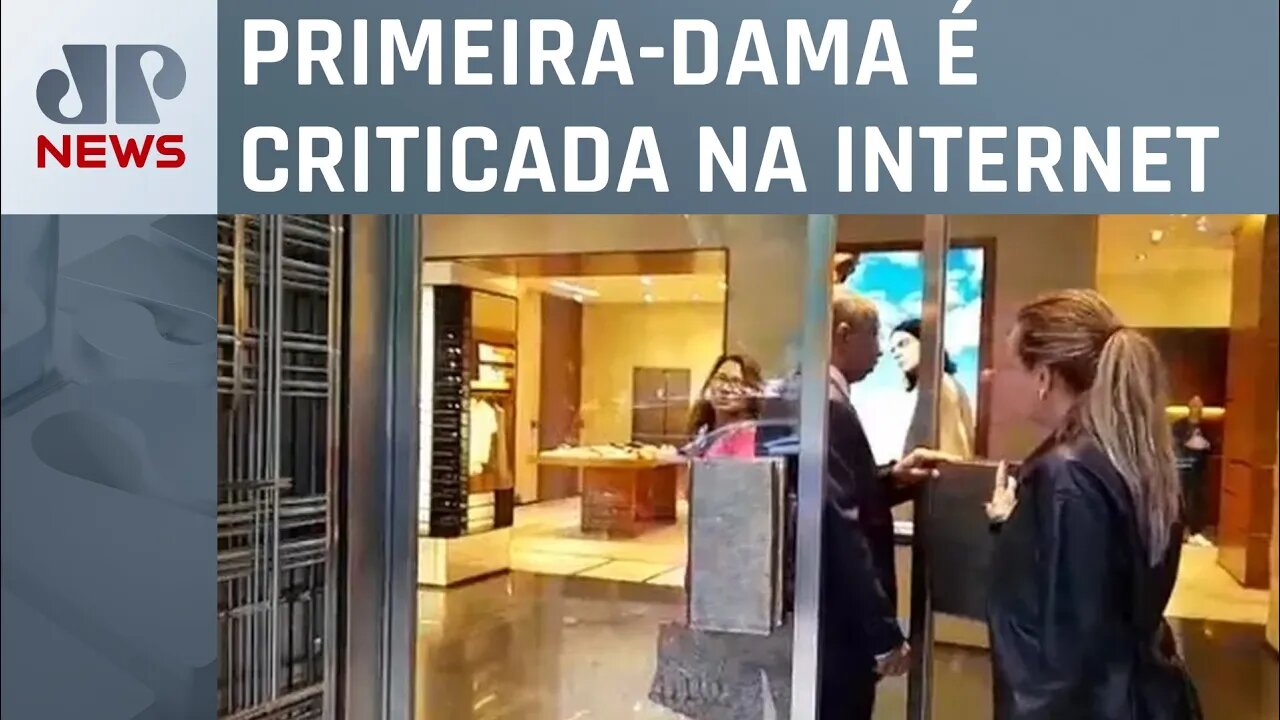 Janja é filmada entrando em loja de luxo em Lisboa