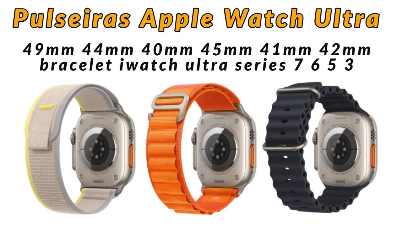 Pulseira Bracelet Strap iwatch ultra band 45mm 41mm 49mm 44mm 40mm 38mm series 5 4 3 2