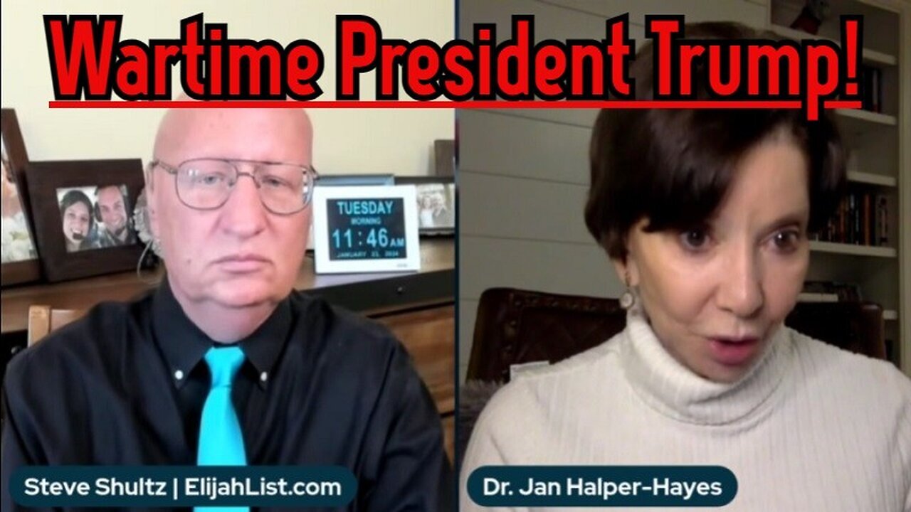 New Dr. Jan Halper-Hayes BOOMSHELL: Wartime President Trump 1/26/24..