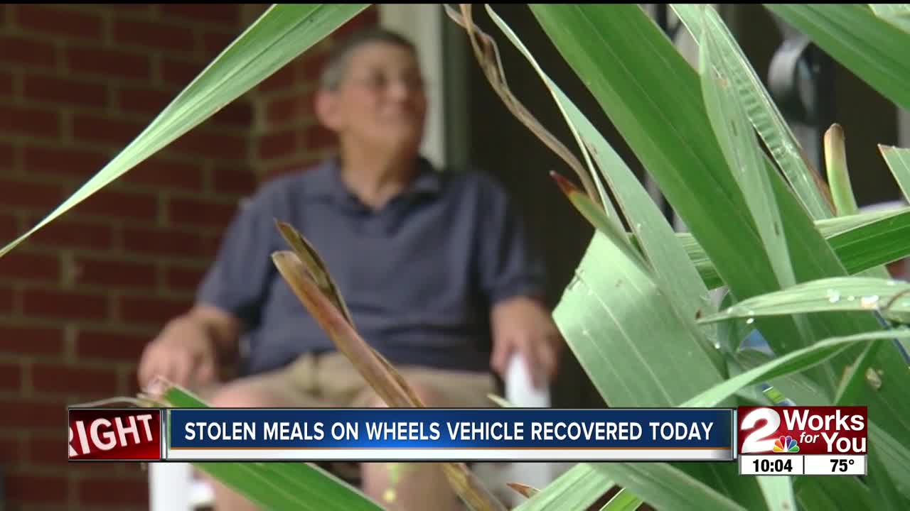 Stolen Meals on Wheels Vehicle Recovered Today