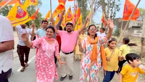 668 नव चयनित अध्यापकों की निशान यात्रा ॥ गाँव पट्टीकल्याणा से चुलकाना धाम 🌹 #khatushyam #teacher