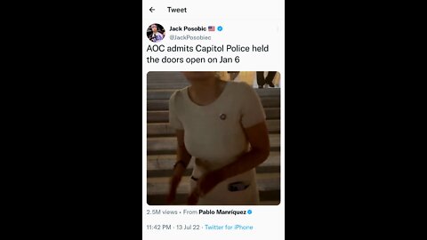 AOC Admits The Door Were Opened On J6