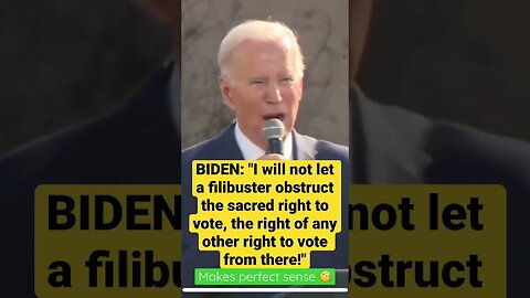 “Making sense” with Biden