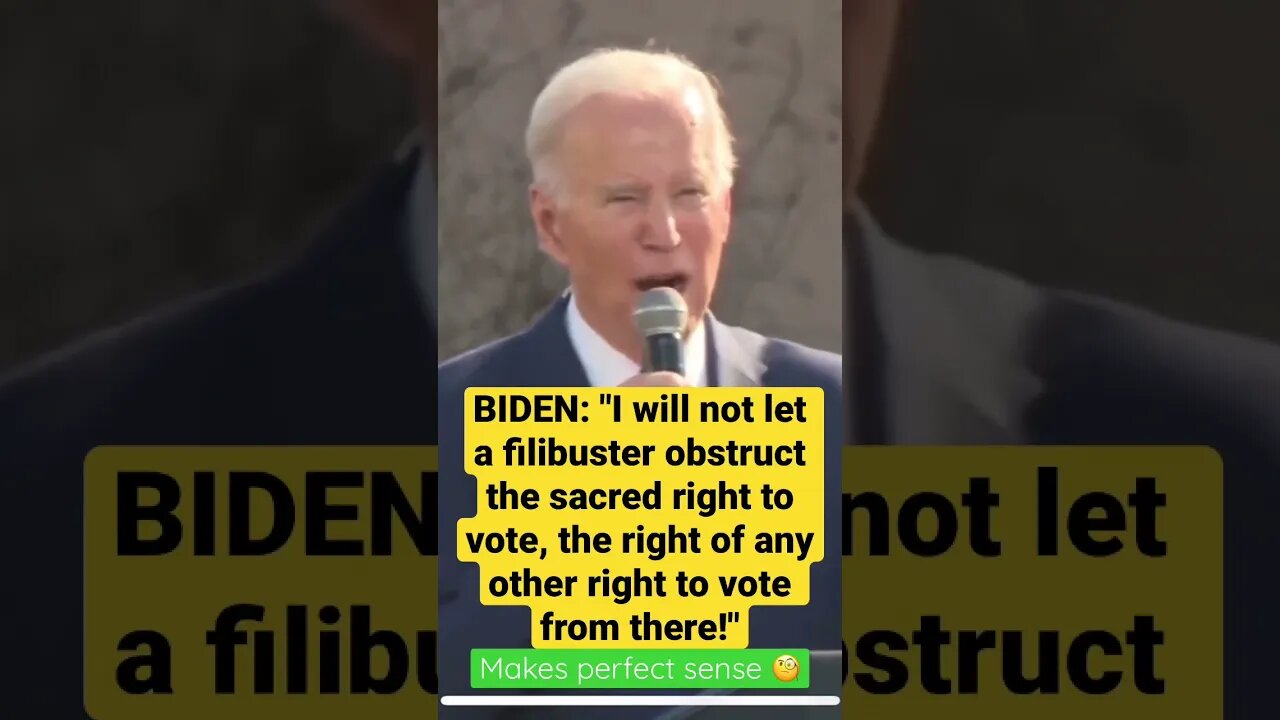 “Making sense” with Biden