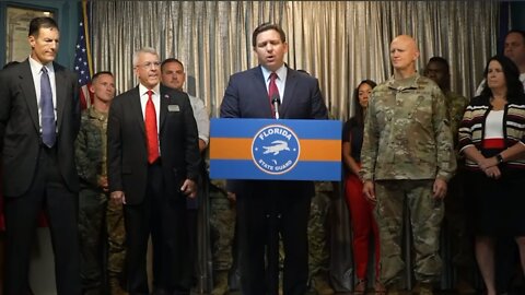 Ron DeSantis: In Florida we have low taxes, a surplus, and don’t overspend! SLAMS BIDEN