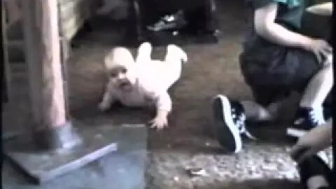 1995 3 Briana tries to crawl