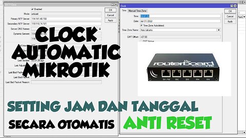 How to set automatic clock on Mikrotik