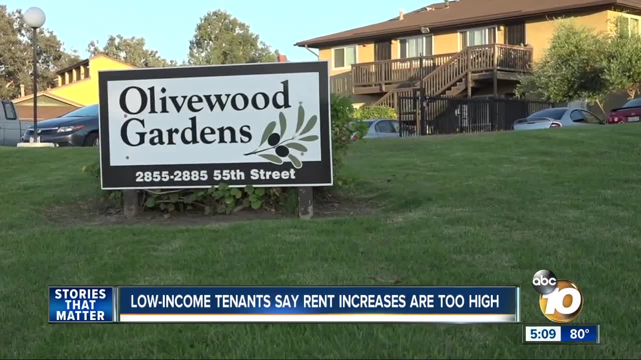 Low-income tenants say rent increases are too high