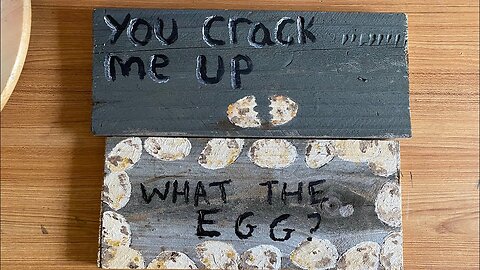 Painting Two Funny Egg Quotes