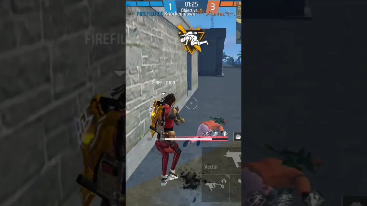 ভিক্টর বন্দুক দিয়ে পুরো ঝাঁজরা করে দিলাম।#shorts #firefild100