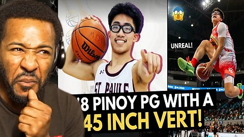 AMERICAN REACTS TO 5’8 LORENCE DELA CRUZ DUNKING OVER EVERYBODY! PINOY PG WITH 45IN VERT!