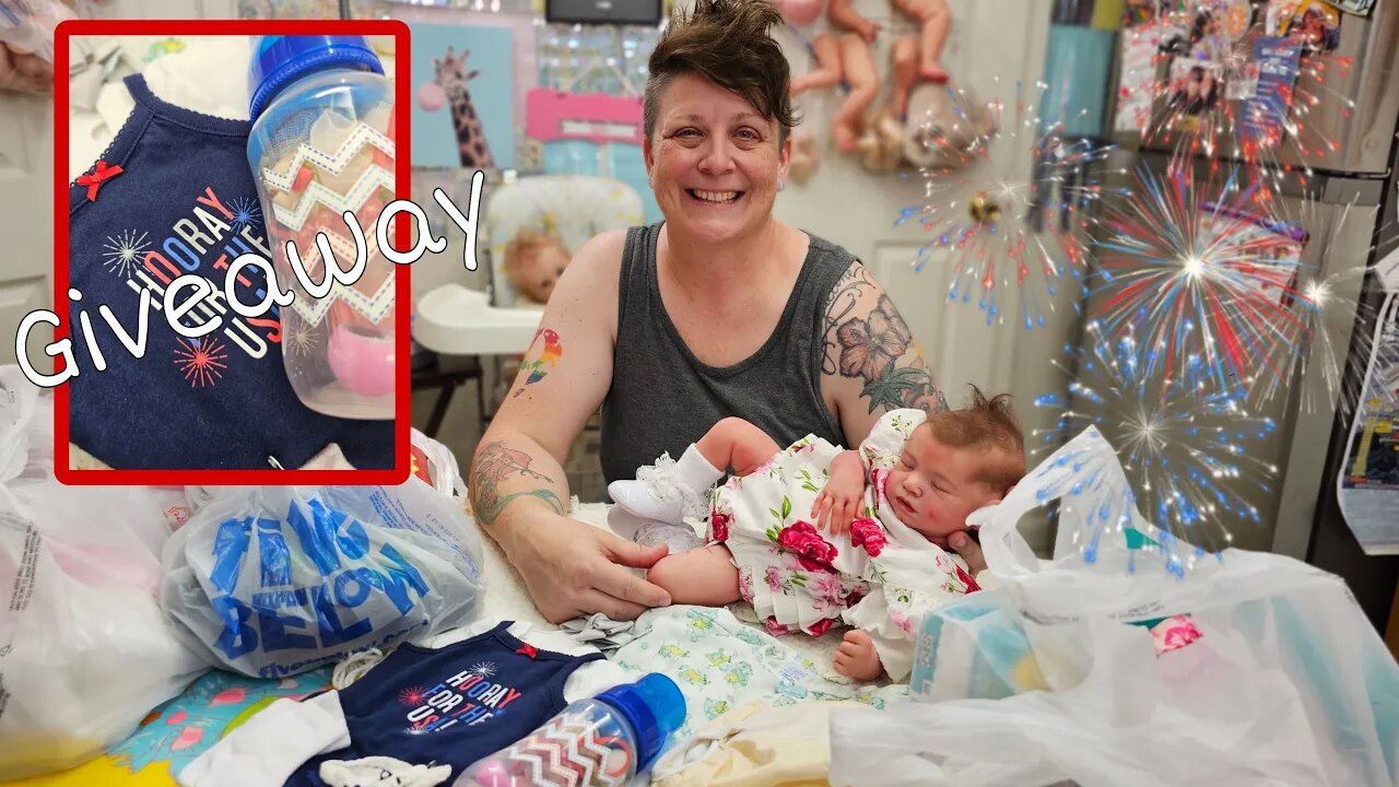 Live GIVEAWAY| Thrift Store Haul For NEW BABY| Changing FAKE Reborn Baby Into VINTAGE Carter's