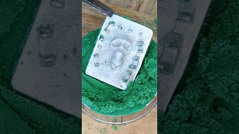 Kinetic Sand Metal Art with Liquid Metal #shorts #shortsindia #amazing