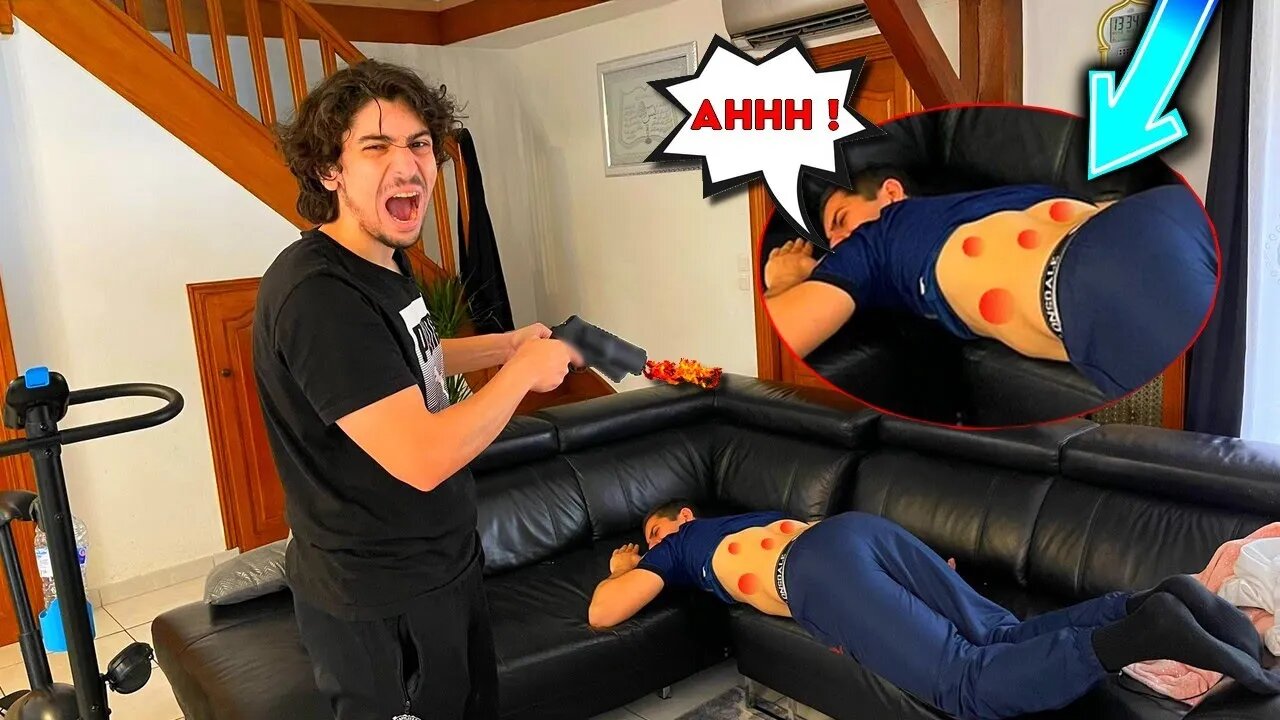 I TAKE REVENGE WHILE HE SLEEPS WITH PAINTBALL!