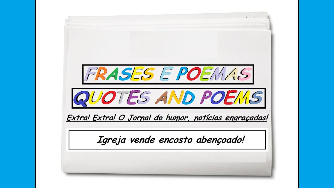 Notícias engraçadas: Igreja vende encosto abençoado! [Frases e Poemas]