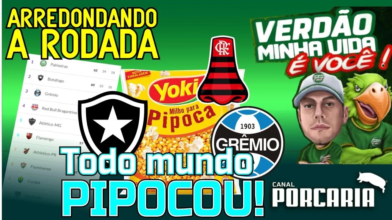 🔴#AOVIVO🐷 ARREDONDANDO A RODADA! 🏆 PALMEIRAS É LÍDER! 🍿 TODO MUNDO PIPOCOU!