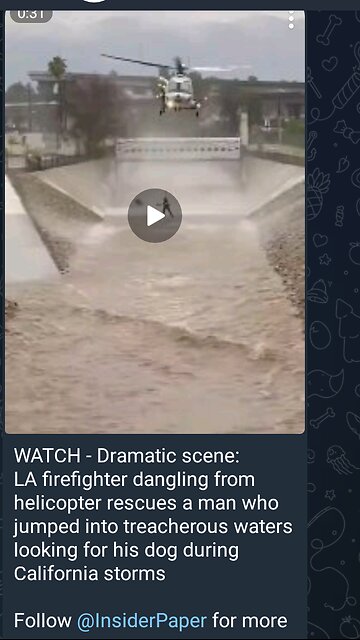 News Shorts: Man Saved from California Floods