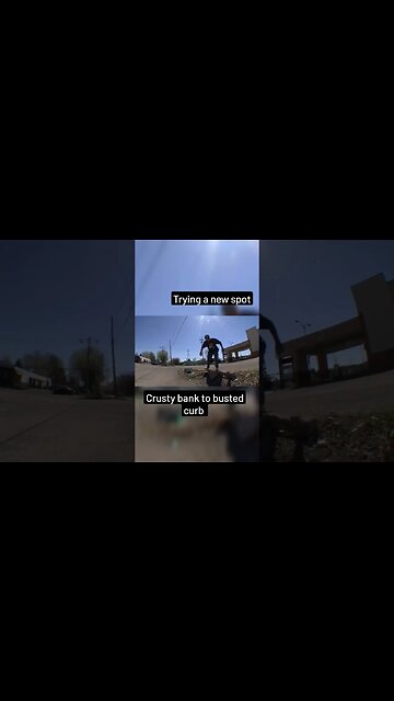 Crusty bank to curb #skateboarding #shortsvideo