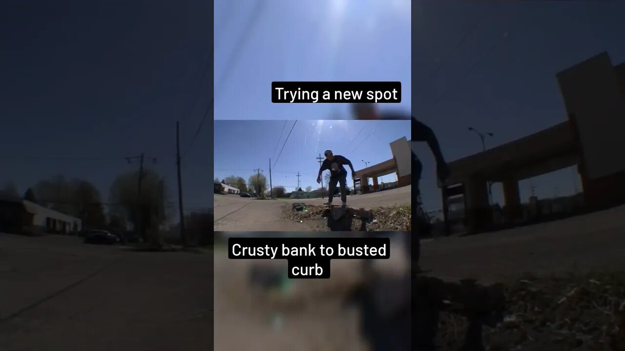 Crusty bank to curb #skateboarding #shortsvideo