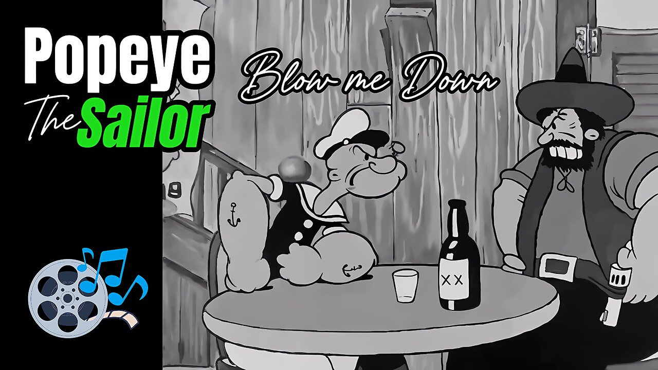 Blow me Down (HD) | Eposide 02: Popeye the Sailor | By Fleischer Studios