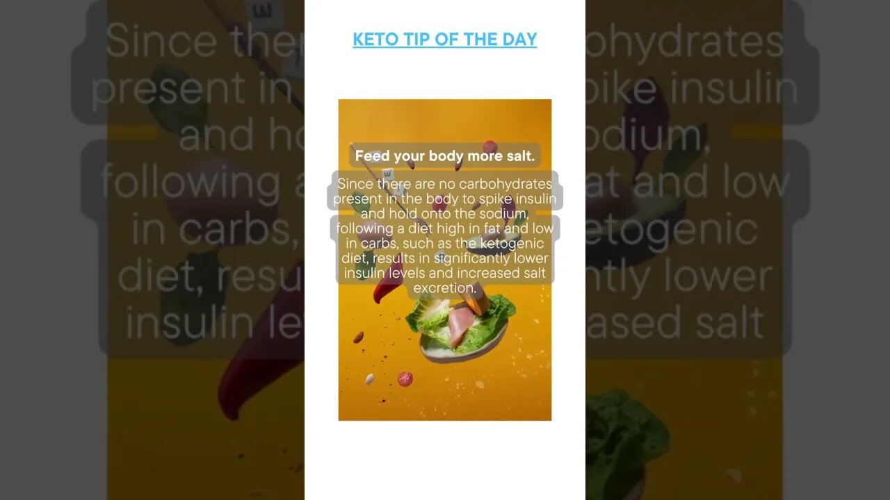 Keto Tip of the Day - Salt Deficit Can Affect Keto