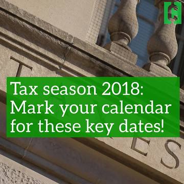 Mark Your Calendar: Key 2018 Tax Dates to Know!