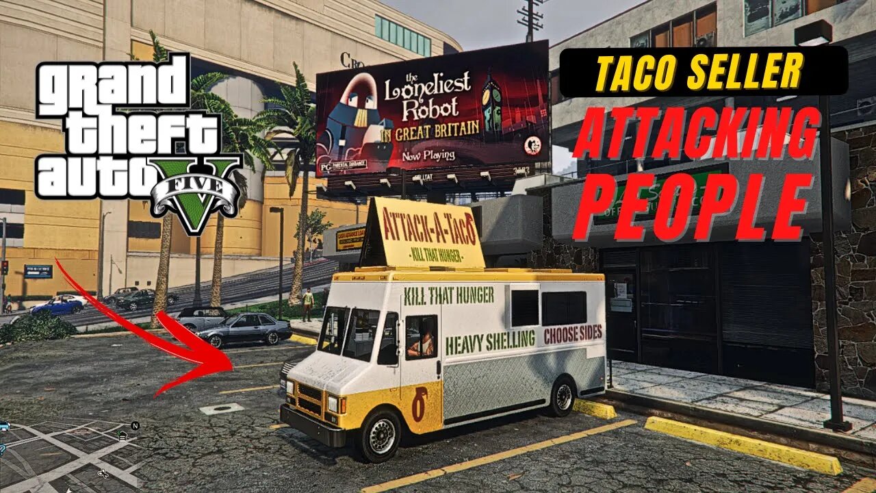 Taco seller attacking people on the street | Grand Theft Auto V Gameplay