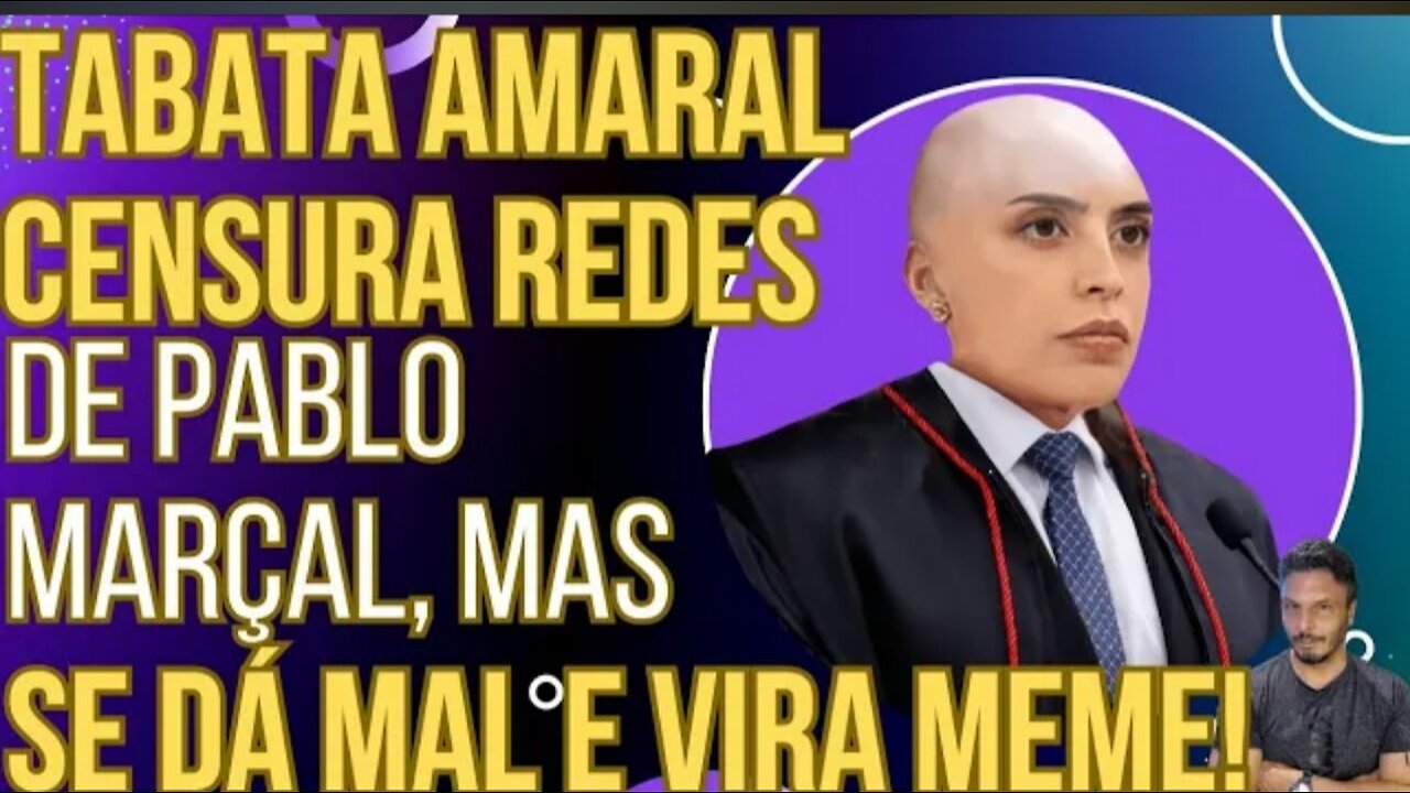 TIRO NO PÉ: Tabata Amaral censura redes de Pablo Marçal, mas se dá mal e vira meme!