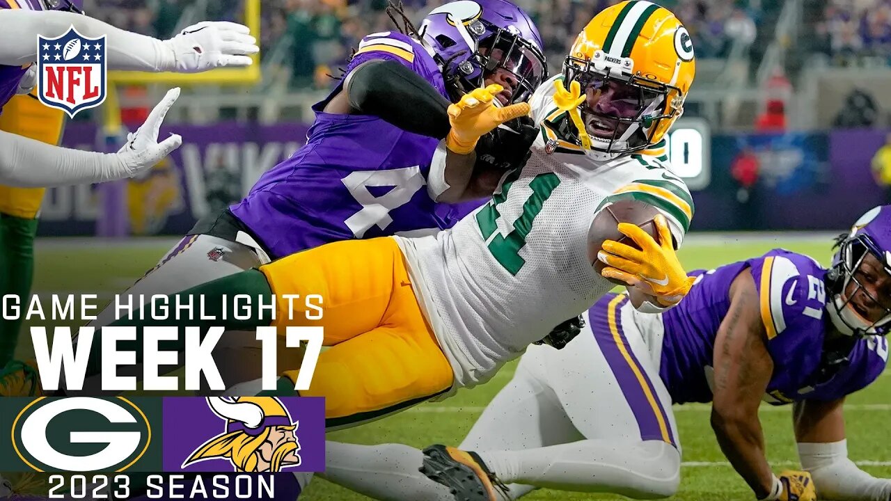 Green Bay Packers VS Minnesota Vikings | 2023 Week 17 | Game Highlights