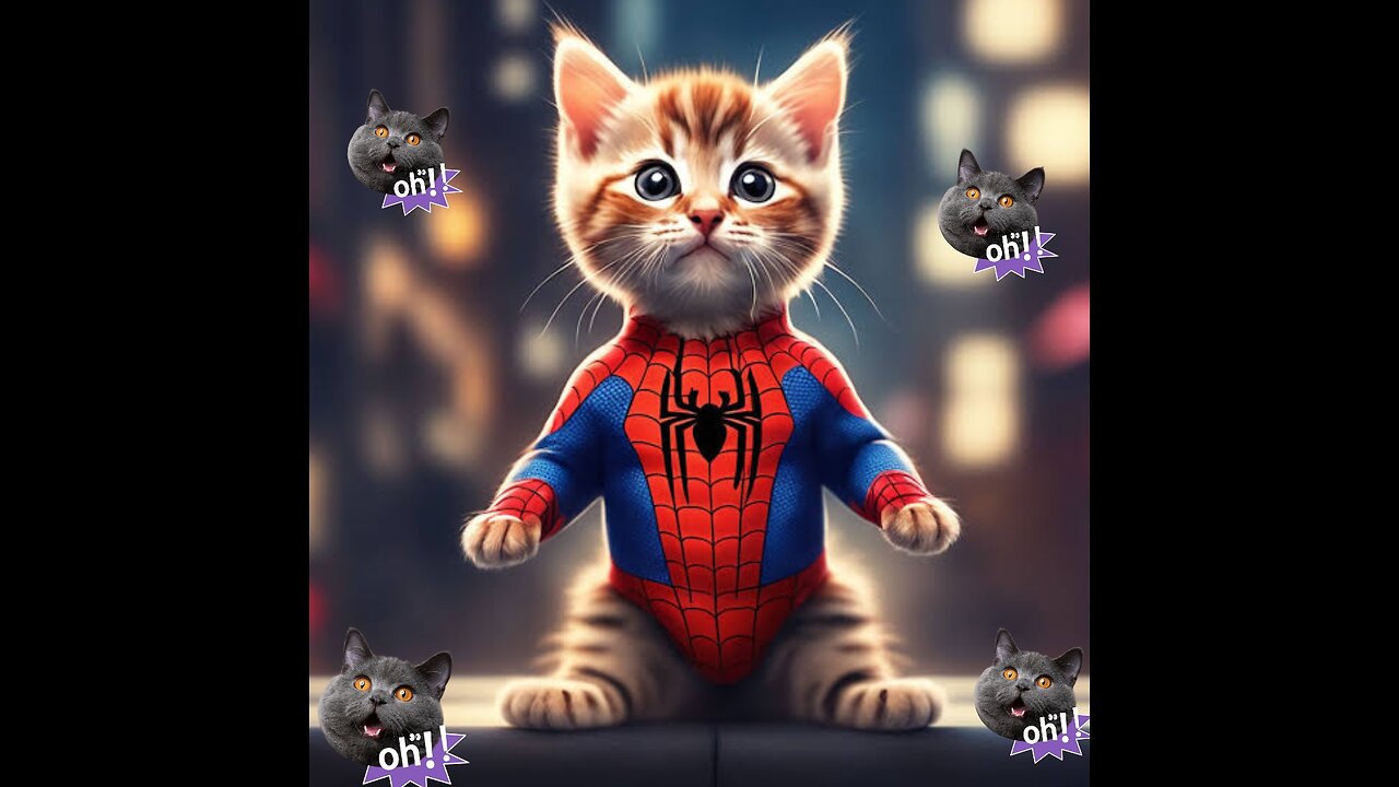 Spiderman cat🙀🕸️🕸️🕷️