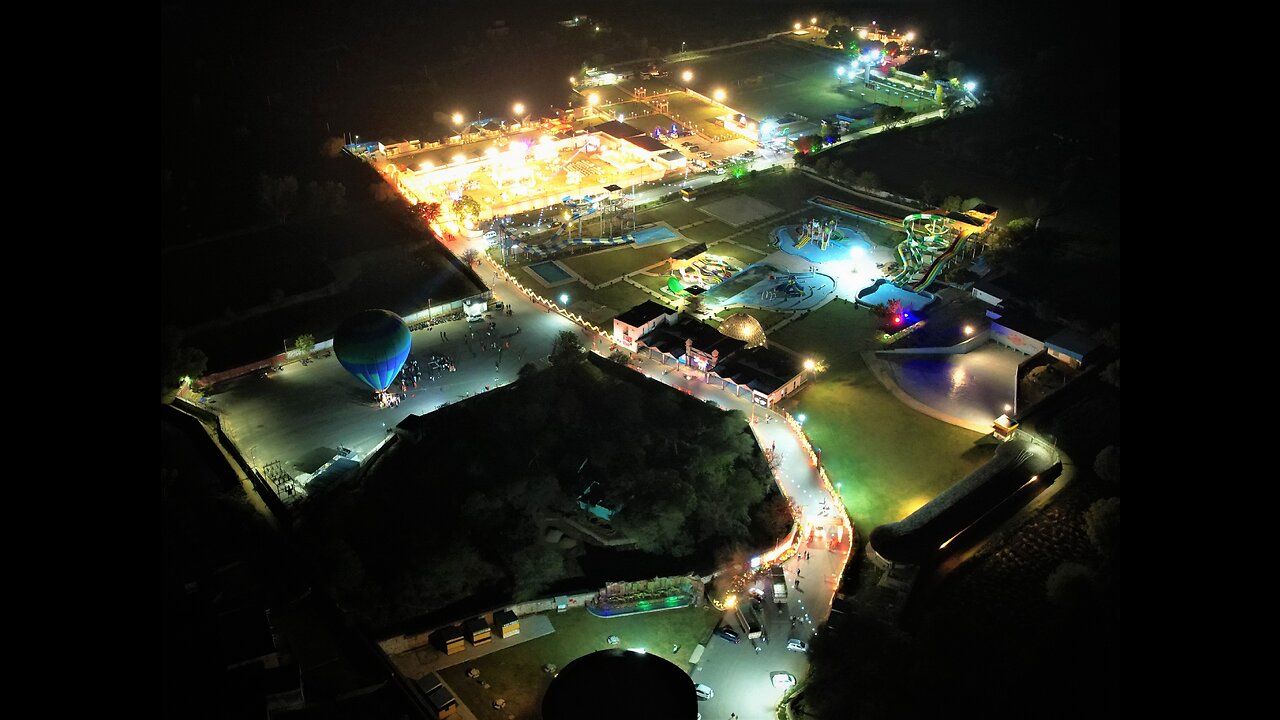 Hot air balloon at Mariage function @ beautifull SARISKA FUN CITY