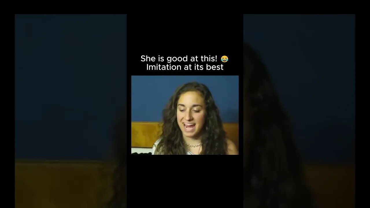 Her smiles after each imitation does it for me 😄 it shows that she enjoys doing it