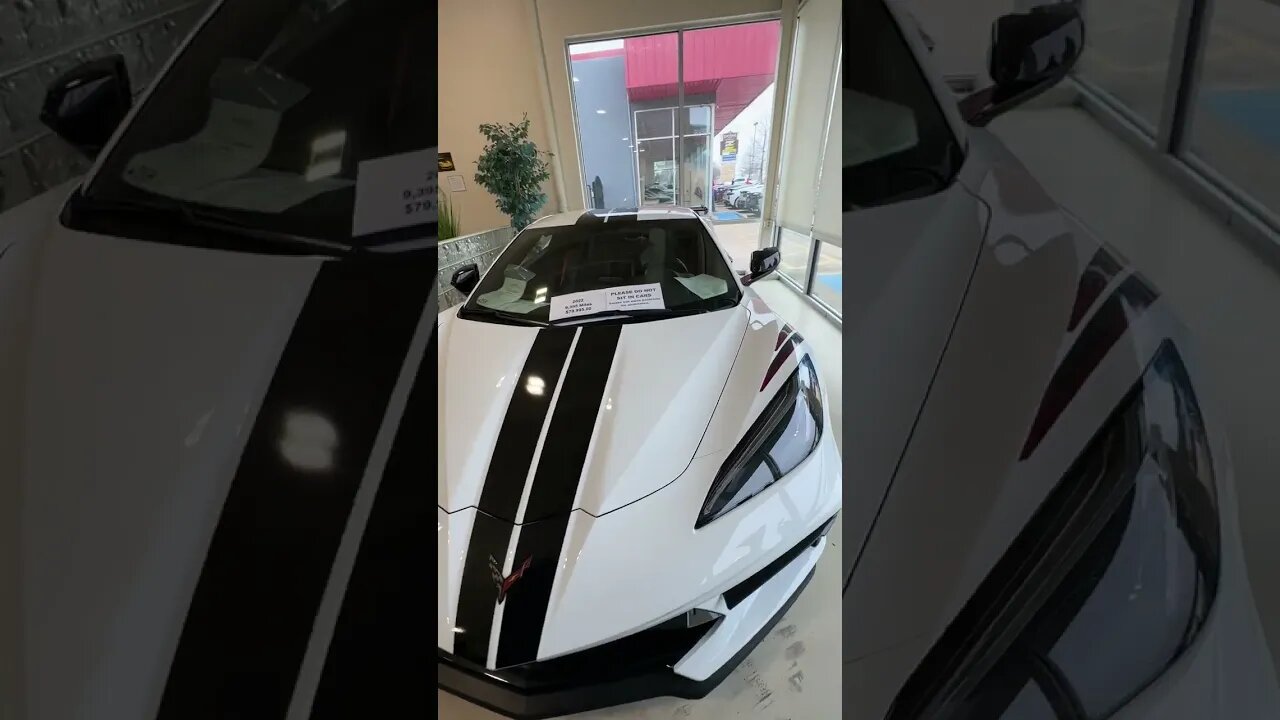 Beautiful Arctic White C8 For Sale #corvette #c8 #corvetteworld #stingray #shorts