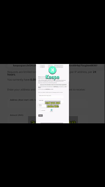 Collet Free Kaspa Coin From The Kaspa Faucet