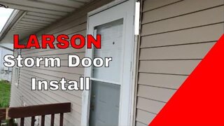 How to install a storm door (Larson)