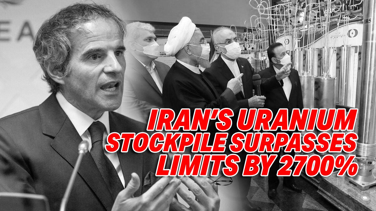 URANIUM ALERT: IAEA REPORTS IRAN'S STOCKPILE SURPASSES LIMITS BY 2700%