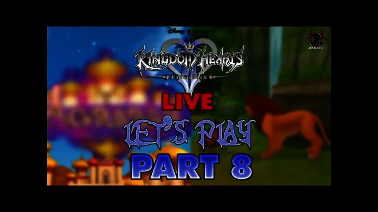 Kingdom Hearts 2.5 Final Mix - LIVE Let's Play/Walkthrough Part 8 - Agrabah/Pride Lands