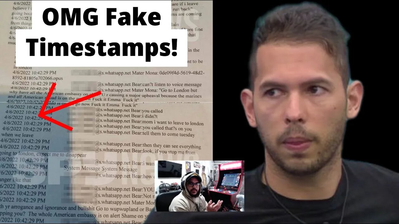 Andrew Tate Alleged V*ctim Texts are Fake?!