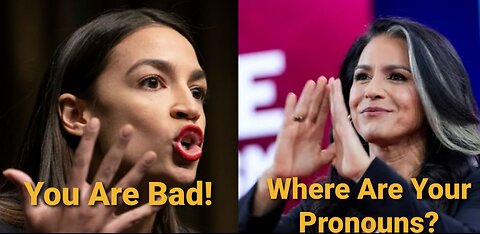 AOC Still Triggered By Tulsi Gabbard & AOC Removed Her Pronouns From Her Bio