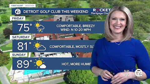 Cooler and less humid