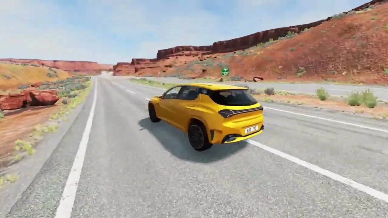 Cars VS Bulge Roads BeamNG.Drive Car crashes on Bulge Roads Gaming Bulls cars vs giant hills